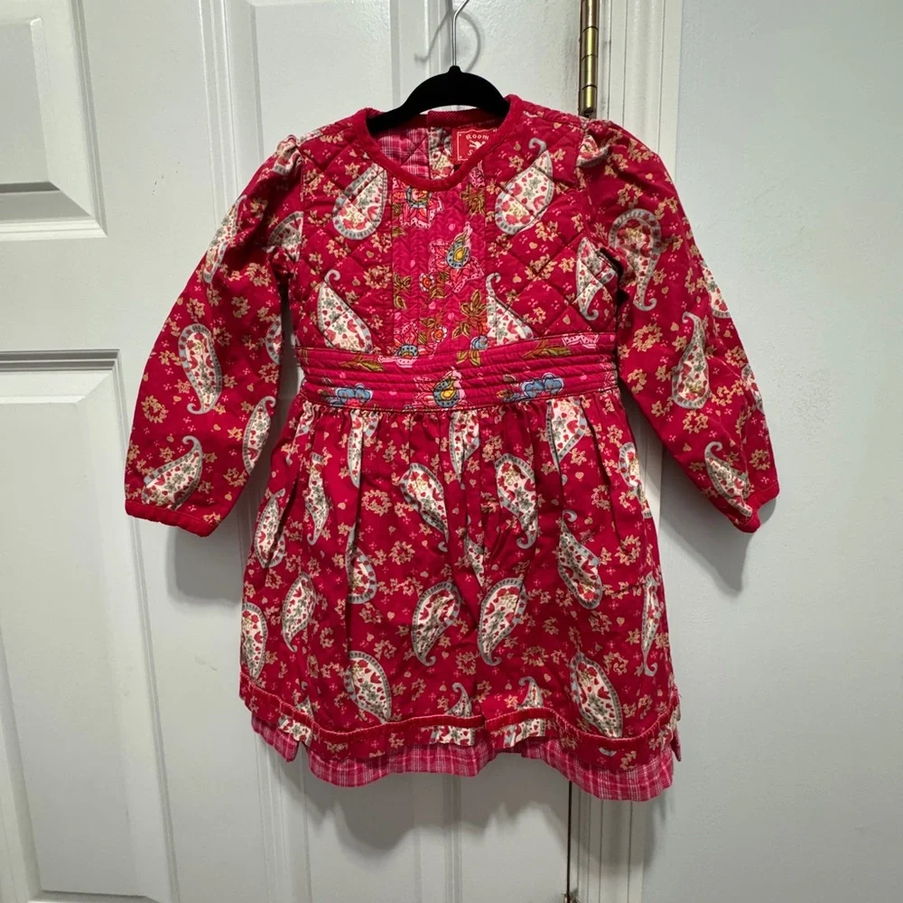 Seven7 Kids Casual Dress - Red Floral
